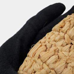 Pre Owned حقيبة كتف بالينسياغا لو سيتي بسكت راكيا 2 طريق طبيعي / جمل جلد الخروف مقاس وسط