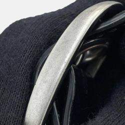 مملوكة مسبقًا حقيبة كتف أسطوانية بالنسياجا لقاقول جلد أسود