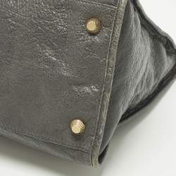 مملوكة مسبقًا حقيبة يد بالنسياغا ورك GGH جلد رمادي