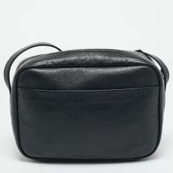 مملوكة مسبقًا Balenciaga Everyday Black Leather Camera Shoulder Bag