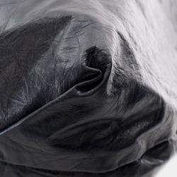 مملوكة مسبقًا حقيبة بالنسياجا "كراش" متوسطة جلد العجل أسود