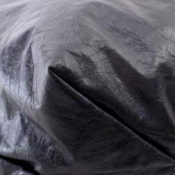 مملوكة مسبقًا حقيبة بالنسياجا "كراش" متوسطة جلد العجل أسود