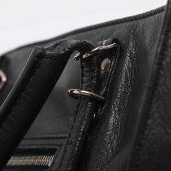 Pre Owned Balenciaga Papier A4 Mini Black Leather Tote