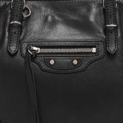 Pre Owned Balenciaga Papier A4 Mini Black Leather Tote