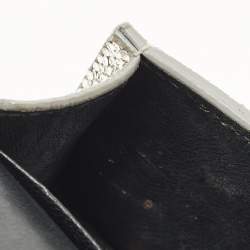 Pre Owned حقيبة بالنسياغا أورغلاس جلد نقش تمساح بيج بسلسلة ميني