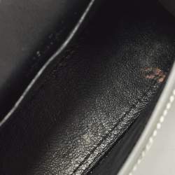 Pre Owned حقيبة بالنسياغا أورغلاس جلد نقش تمساح بيج بسلسلة ميني