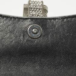 Pre Owned حقيبة بالنسياغا أورغلاس جلد نقش تمساح بيج بسلسلة ميني