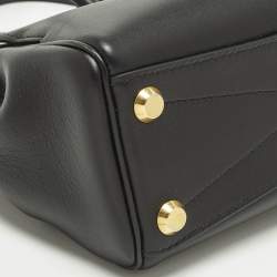 Pre Owned حقيبة يد توتس بالنسياغا بيليه سوداء جلد