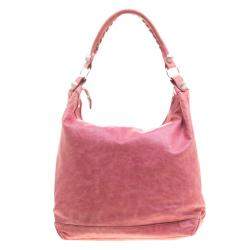 Pre Owned Balenciaga Rose Leather Classic Day RGGH Hobo