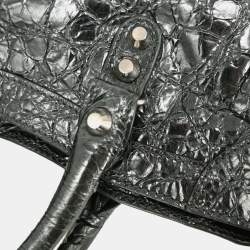 Pre Owned Balenciaga Silver Calfskin City Small Handbag