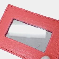 Pre Owned Balenciaga City Mini Pink Lambskin Leather Top Handle Bag