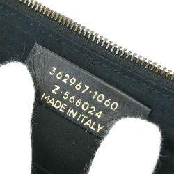 Pre Owned Balenciaga Black Lambskin Graffiti Print Clutch Bag