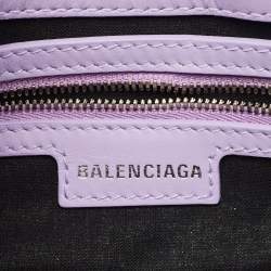 مملوكة مسبقًا Balenciaga Lindsay Small Light Purple Leather Shoulder Bag