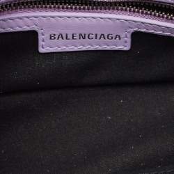 مملوكة مسبقًا Balenciaga Lindsay Small Light Purple Leather Shoulder Bag