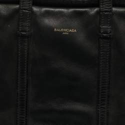 مملوكة مسبقًا Balenciaga Bazar Medium Black Leather Tote