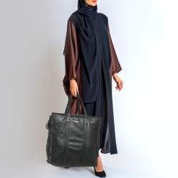 مملوكة مسبقًا Balenciaga Bazar Medium Black Leather Tote