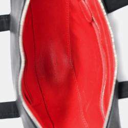 مملوكة مسبقًا Balenciaga Black Leather Logo Triangle Top Handle Bag with Strap