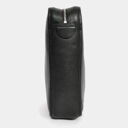 مملوكة مسبقًا Balenciaga Black Leather Logo Triangle Top Handle Bag with Strap