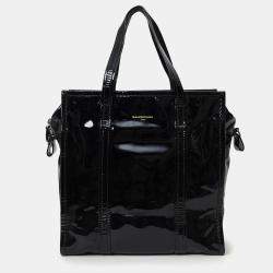 Pre Owned Balenciaga Black Patent Leather Bazar Shopping Tote