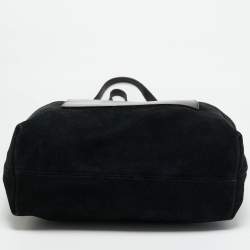 مملوكة مسبقًا حقيبة بالنسياجا جيوب جلد أسود وسويدي توت