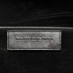 مملوكة مسبقًا حقيبة بالنسياجا جيوب جلد أسود وسويدي توت