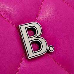 Pre Owned حقيبة كروس بودي بالكاميرا مبطنة حرف B جلد وردي بالنسياغا