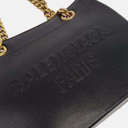 مملوكة مسبقًا Balenciaga Black Leather Duty Free Small