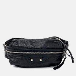 مملوكة مسبقًا حقيبة جسم بالنسياجا جلد أسود موتور