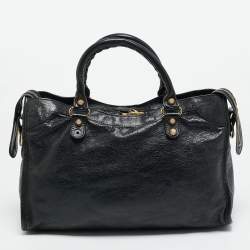 Pre Owned حقيبة بالنسياغا موتورسايكل سيتي جلد خروف وردي فاتح