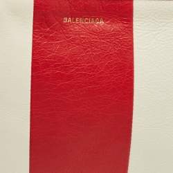 Pre Owned Balenciaga Bazar Tricolor Leather Clutch