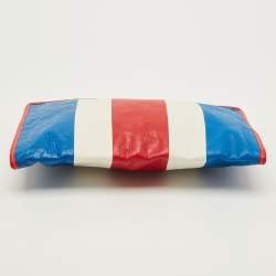 Pre Owned Balenciaga Bazar Tricolor Leather Clutch
