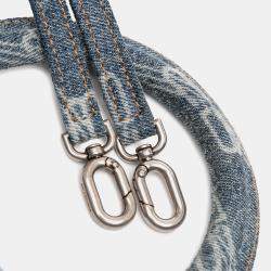 Pre Owned حقيبة يد بالنسياغا من الدنيم الأزرق بنقشة BB بوغن بيد علوية صغيرة الحجم