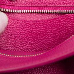 مملوكة مسبقًا حقيبة بالنسياجا نيو كلاسيك سيتي موتوكروس صغيرة جلد العجل محبب زهري