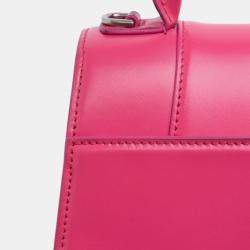 مملوكة مسبقًا Balenciaga Pink Small Shiny Box Calfskin Hourglass Satchel