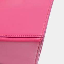 مملوكة مسبقًا Balenciaga Pink Small Shiny Box Calfskin Hourglass Satchel