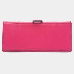 مملوكة مسبقًا Balenciaga Pink Small Shiny Box Calfskin Hourglass Satchel