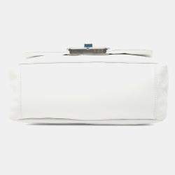 Pre Owned Balenciaga White Small Calfskin Monaco Sling Shoulder Bag