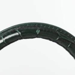 Pre Owned حقيبة بالنسياجا أورجلاس صغيرة جلد منقوش بكروك بتصميم يد أعلى