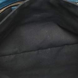 Pre Owned Balenciaga RH Envelope Blue Leather Strap Clutch