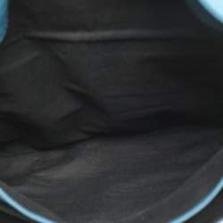 Pre Owned Balenciaga RH Envelope Blue Leather Strap Clutch