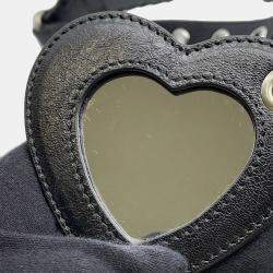 Pre Owned حقيبة كتف صغيرة بالنسياجا لوكا جول جلد أسود