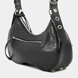 Pre Owned حقيبة كتف صغيرة بالنسياجا لوكا جول جلد أسود