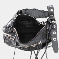 Pre Owned حقيبة كتف صغيرة بالنسياجا لوكا جول جلد أسود