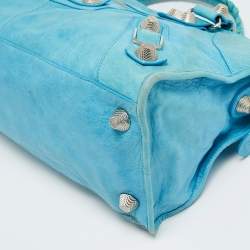 مملوكة مسبقًا Balenciaga SGH Part Time Light Blue Leather Tote