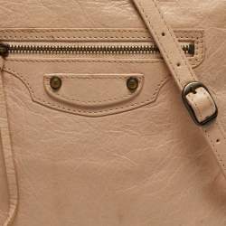 Pre Owned حقيبة كروس كلاسيك جلد زهري بالنسياغا