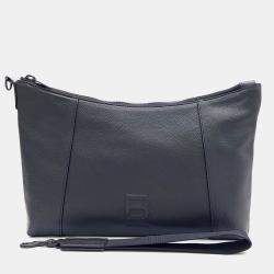 Pre Owned Balenciaga Black Leather clutch
