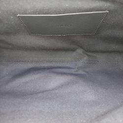 Pre Owned حقيبة كلتش بالنسياغا جلد أسود