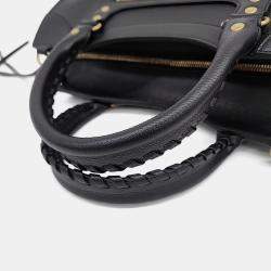 Pre Owned Balenciaga Black Leather Neo Classic Tote and Shoulder Bag