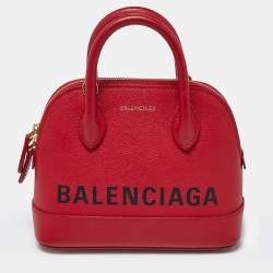 مملوكة مسبقًا Balenciaga Ville XXS Red Leather Satchel