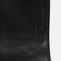 مملوكة مسبقًا Balenciaga Hourglass Small Black Leather Top Handle Bag